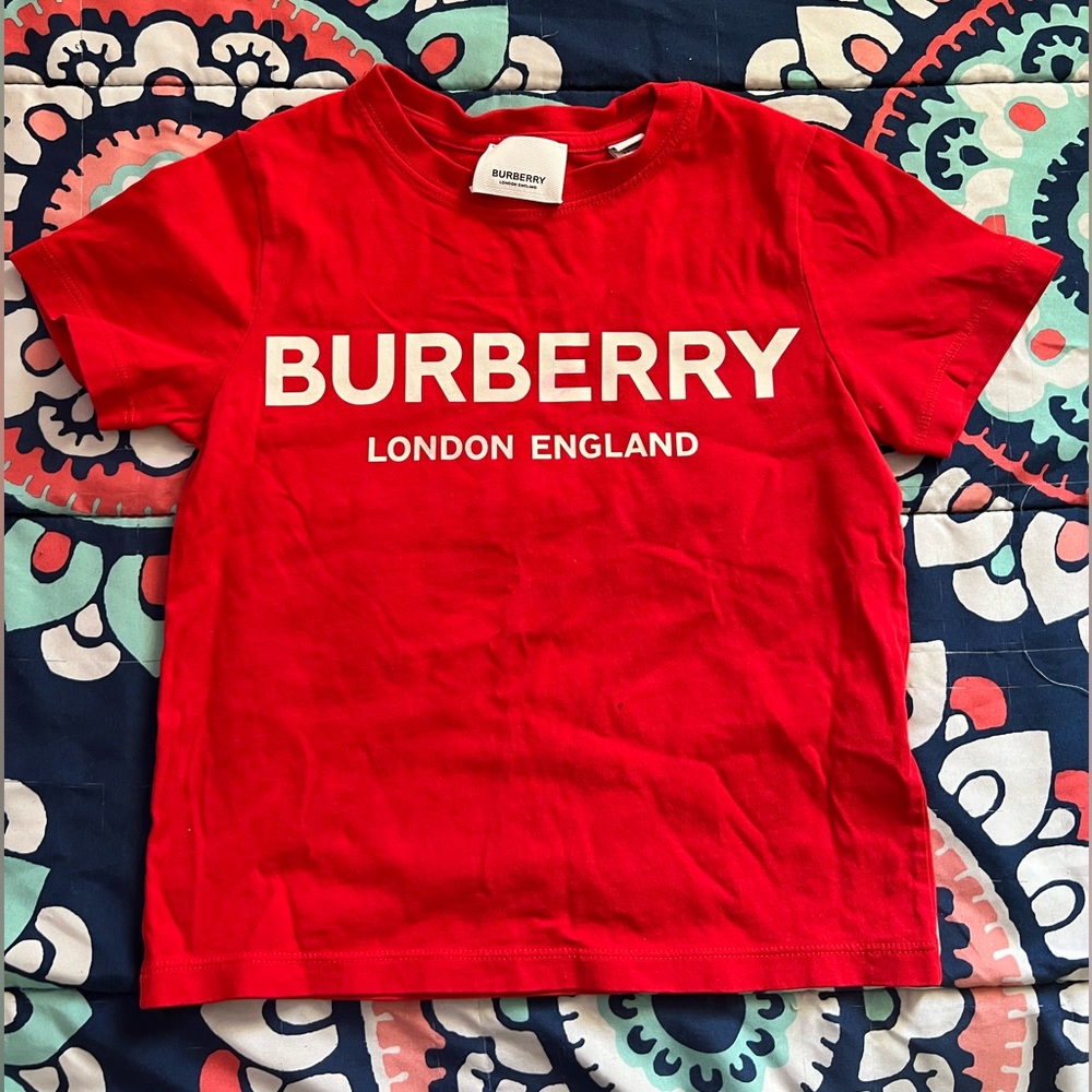 Burberry logo print short sleeve shirt